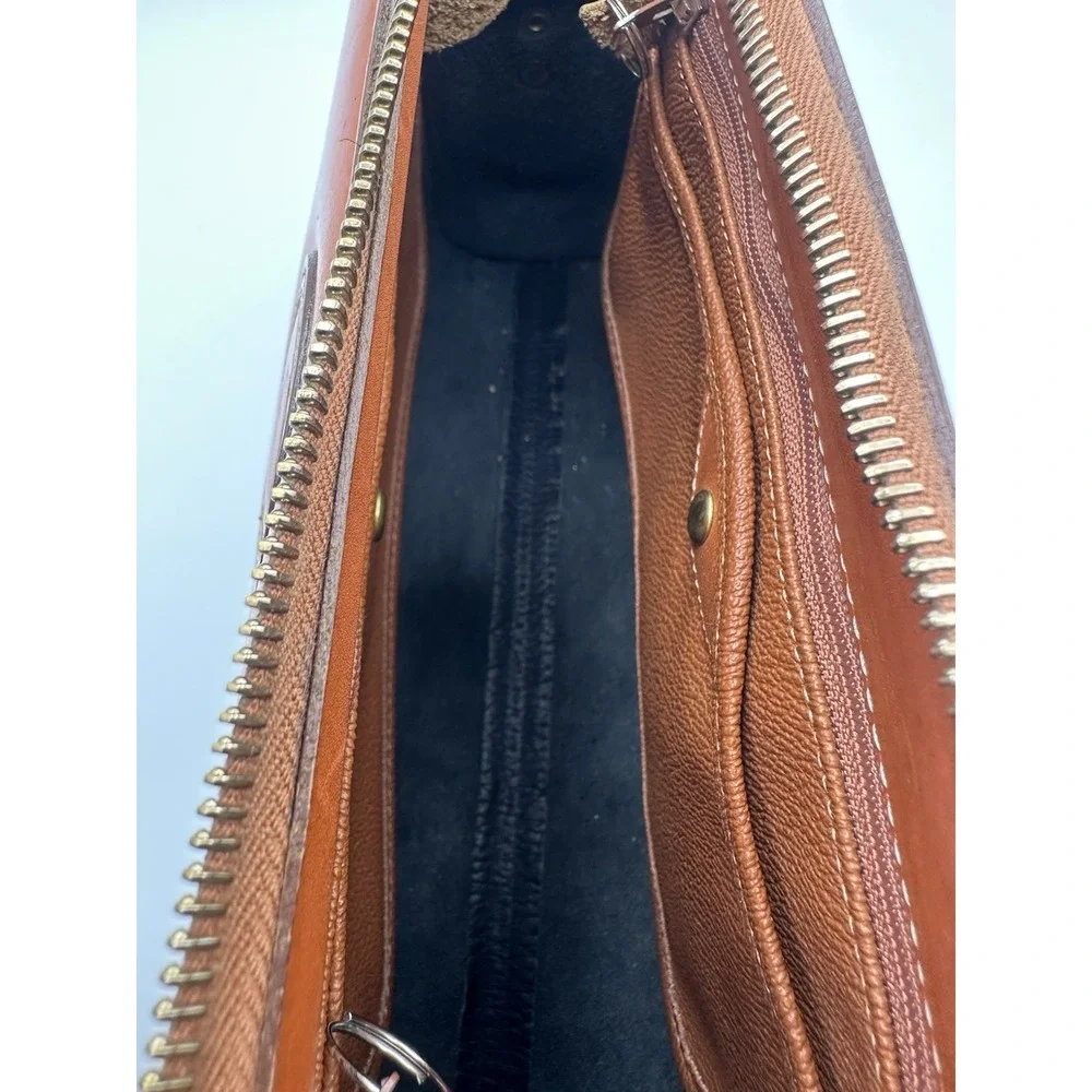 Dooney & Bourke Vintage All-Weather Leather Black/Brown Pebbled Crossbody Bag